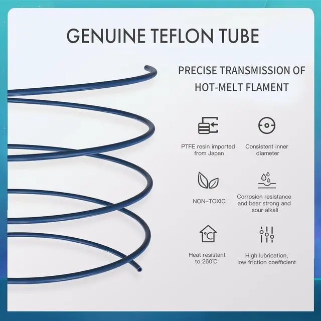 Alt view image 7 of 7 - Capricorn Bowden PTFE Tubing XS Series 1M/2M Ender-3 V2 1.75mm Filament New Tube for CREALITY 3D Ender Printer Parts