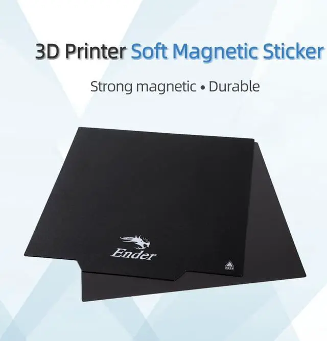 Alt view image 5 of 6 - Flexible Magnetic Build Surface Plate Pads Ender-3/Ender-3 Pro/Ender-5 3D Printer Heatbed/Hotbed Parts Magnetic Bed Tape
