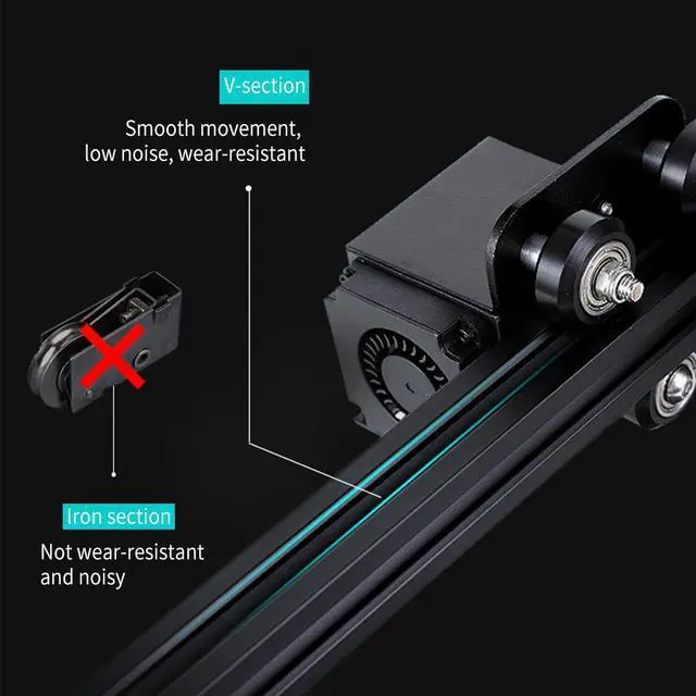 Alt view image 2 of 7 - Creality 3D Printer Ender-3 PRO/ Ende-3 V2 DIY KIT Integrated Structure Silent Mainboard Upgrade Resume Printing Impresora 3D