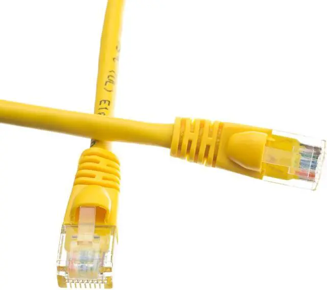 Main image of 6 Foot Cat6 UTP Ethernet Patch Cable Snagless Molded Boot - Yellow