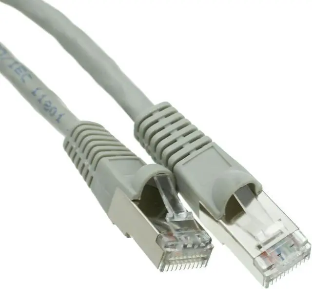 Alt view image 3 of 3 - Shielded Cat6 Gray Ethernet Patch Cable, Snagless/Molded Boot, 3 foot