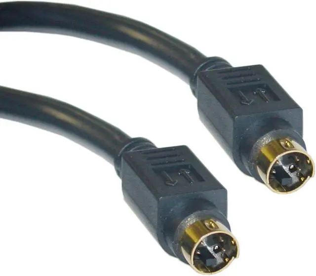 Alt view image 2 of 2 - Cable Wholesale MiniDin4 (S Video) Male / MiniDin4 (S-Video) Male Gold-plated connector - 6 ft