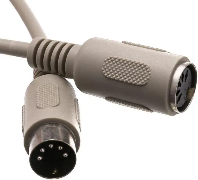 Alt view image 2 of 2 - Cable Wholesale DIN5 Male / DIN5 Female AT Keyboard Extension Cable 5 Conductor Straight - 6 ft