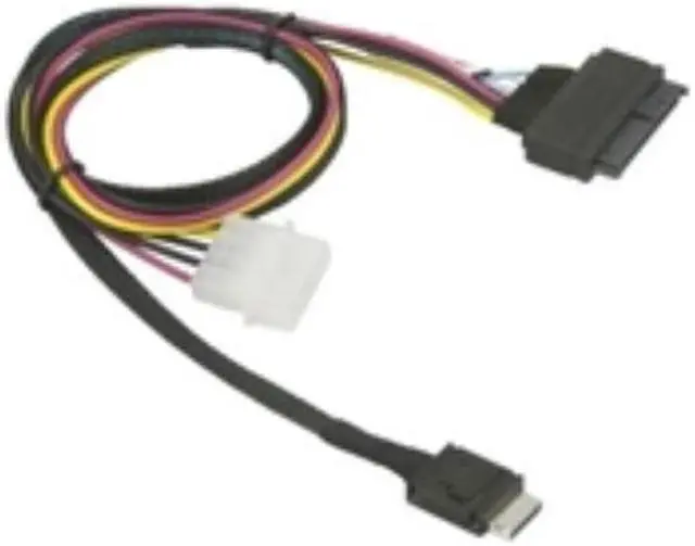 Alt view image 3 of 7 - Supermicro CBL-SAST-1011 75cm OCuLink to PCIE SFF-8639 U.2 with Power Cable