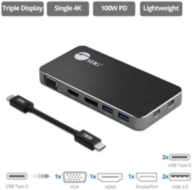 Alt view image 4 of 20 - USB-C MST VIDEO TRAVEL DOCKING