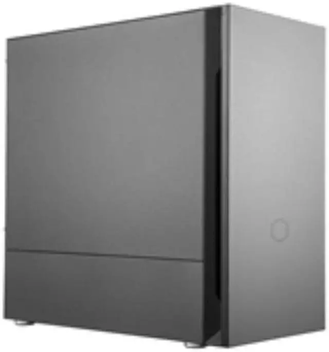 Alt view image 11 of 20 - cooler master silencio s400 matx tower w/sounddampening material, sounddampened steel side panel, reversible front panel, sd card reader, and 2x 120mm pwm silencio fp fans