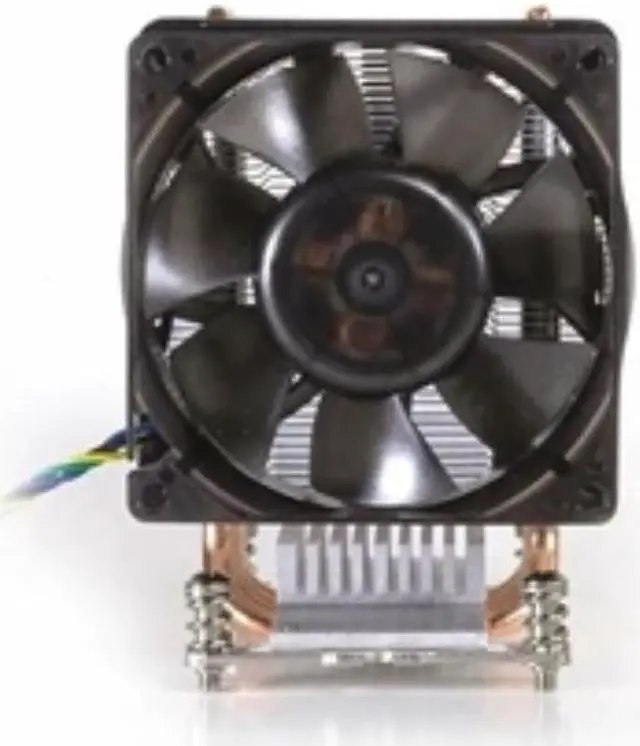 Alt view image 6 of 7 - Dynatron A19 AMD Socket AM4 Aluminum Stacked Fin with Heat Pipes Heatsink and Fan for 3U, Workstation