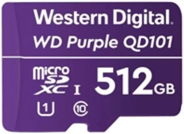 Alt view image 5 of 20 - Western Digital - WDD512G1P0C - WD Purple WDD512G1P0C 512 GB Class 10/UHS-I (U1) microSDXC