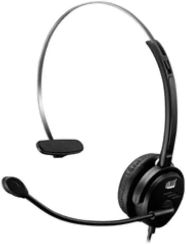 Alt view image 12 of 20 - Adesso Xtream P1 USB Wired Multimedia Headset with Microphone Monaural Over the Head Black XTREAMP1