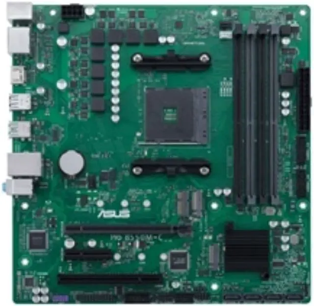 Alt view image 14 of 14 - ASUS PRO B550M-C/CSM AM4 AMD B550 USB 3.0 HDMI Micro ATX AMD Motherboard