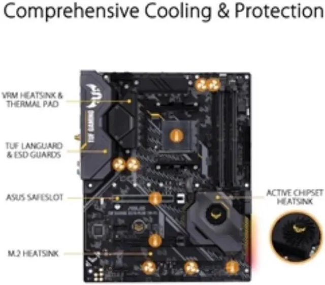 Alt view image 5 of 18 - ASUS 90MB1170-M0AAY0 TUF X570 Plus Gaming WI FI