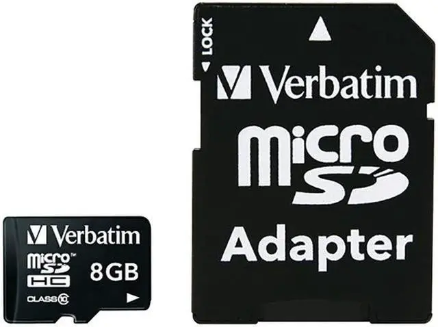 Alt view image 9 of 17 - Verbatim 8GB Premium microSDHC UHS-I Class 10 Memory Card with Adapter