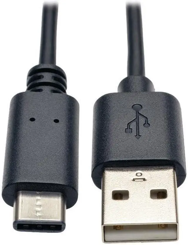 Alt view image 12 of 15 - Tripp Lite USB 2.0 Hi-Speed Cable (A Male to USB Type-C Male), 3-ft.