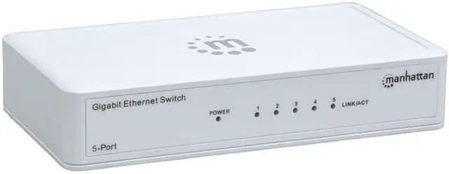 Alt view image 6 of 13 - MANHATTAN 560696 Gigabit Ethernet Switch ,5 Port