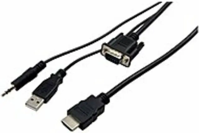 Alt view image 6 of 13 - Visiontek 900824 VGA to HDMI 1.5M Active Cable (M/M) - HDMI/VGA for Video Device - 4.92 ft - HD-15 Male VGA - HDMI Male Digital Audio/Video