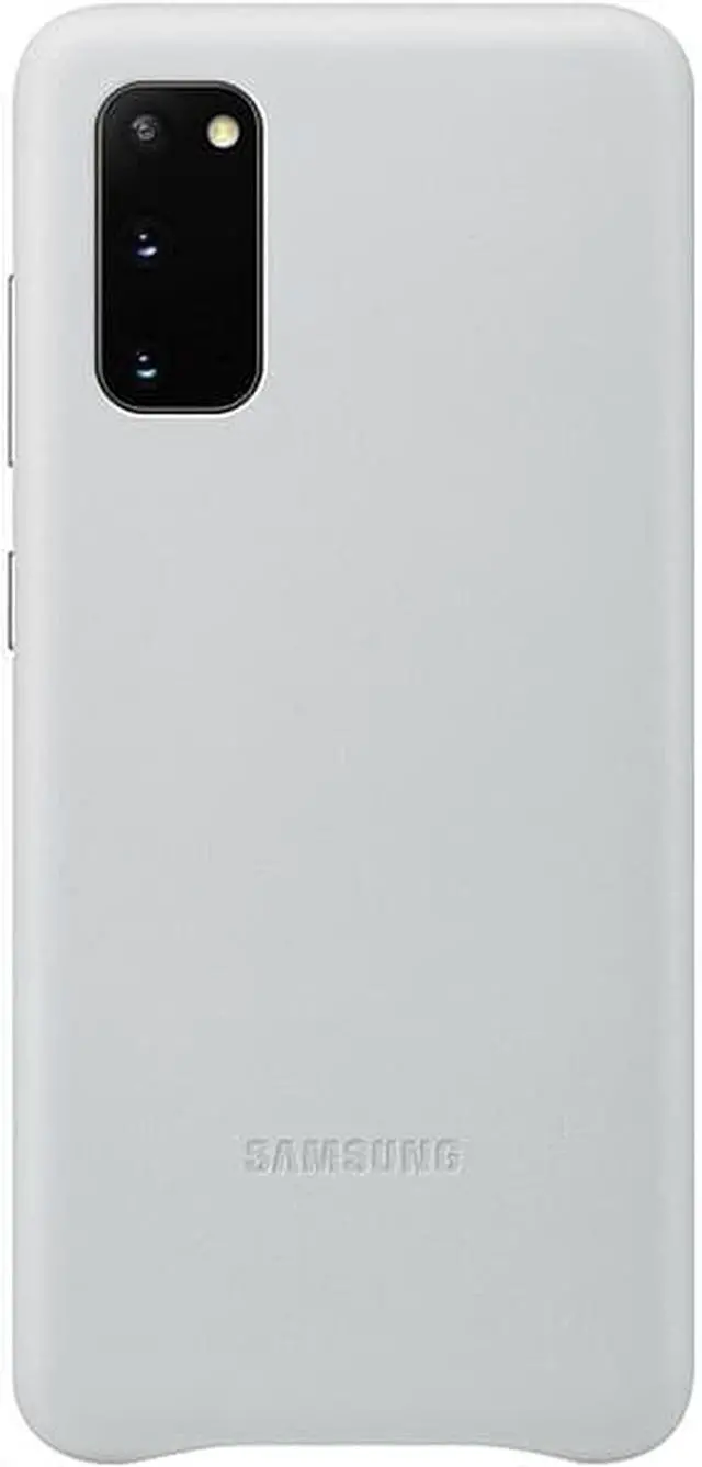 Alt view image 2 of 7 - Samsung Genuine Leather Cover For Galaxy S20 Case S20 5G Silver EF-VG980LSEGUS
