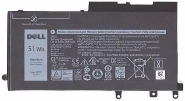 Alt view image 3 of 5 - DELL 51 WHr 3-Cell Primary Lithium-Ion Battery 451BBZT