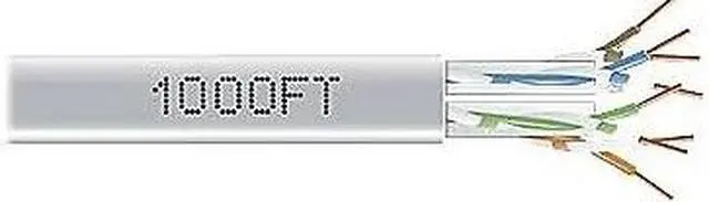 Alt view image 6 of 13 - Black Box EYN876A-PB-1000 CAT6 550-MHz Solid Bulk Cable - Unshielded, CMR Grade PVC, Gray, 1000 ft. Pull Box