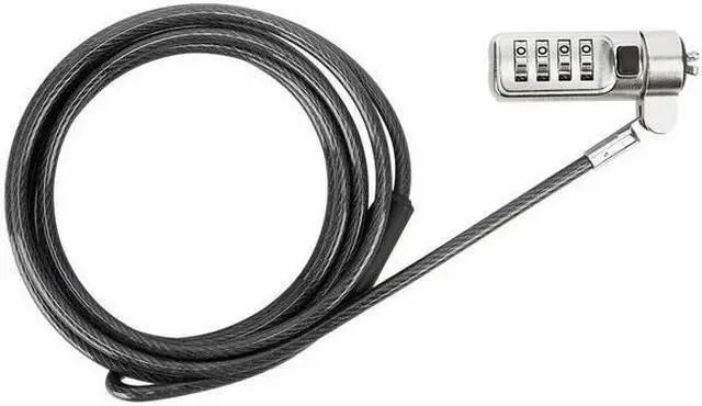 Alt view image 17 of 20 - Targus DEFCON Cable Lock - Resettable - Galvanized Steel - 6.50 ft - For Notebook - ASP66GLX