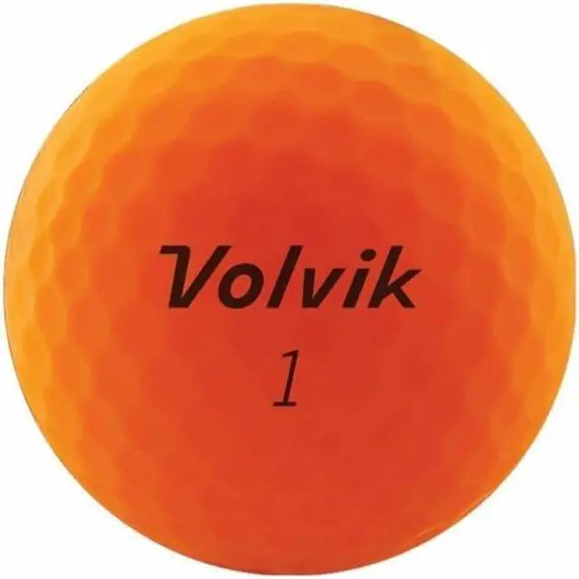 Alt view image 4 of 6 - Volvik 9528 Volvik 2020 Vivid 3 Pc Golf Balls Matte Orange
