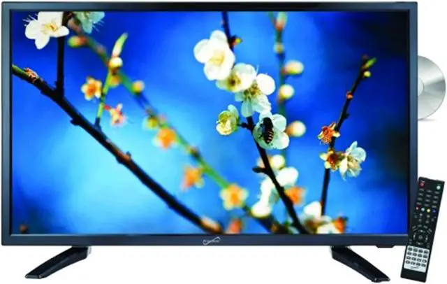 Alt view image 6 of 10 - SuperSonic 22"  SC-2212 1080p LED Widescreen HDTV Built-in DVD Player with HDMI Input, AC/DC Compatible for RVs