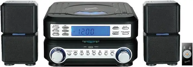 Alt view image 4 of 4 - Supersonic Portable Micro System with Bluetooth® ,CD Player, AUX Input & AM/FM Radio
