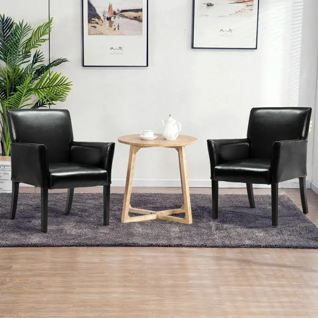 Alt view image 3 of 7 - Modern PU Leather Executive Arm Chair Sofa