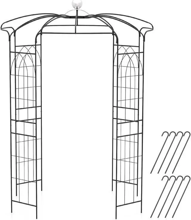 Alt view image 2 of 7 - Birdcage Shape Gazebo for Climbing Plants and Wedding Ceremony Decoration