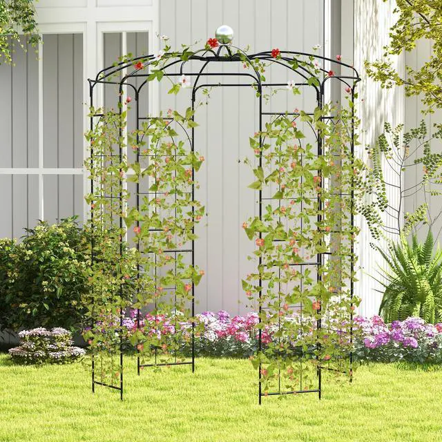 Alt view image 4 of 7 - Birdcage Shape Gazebo for Climbing Plants and Wedding Ceremony Decoration