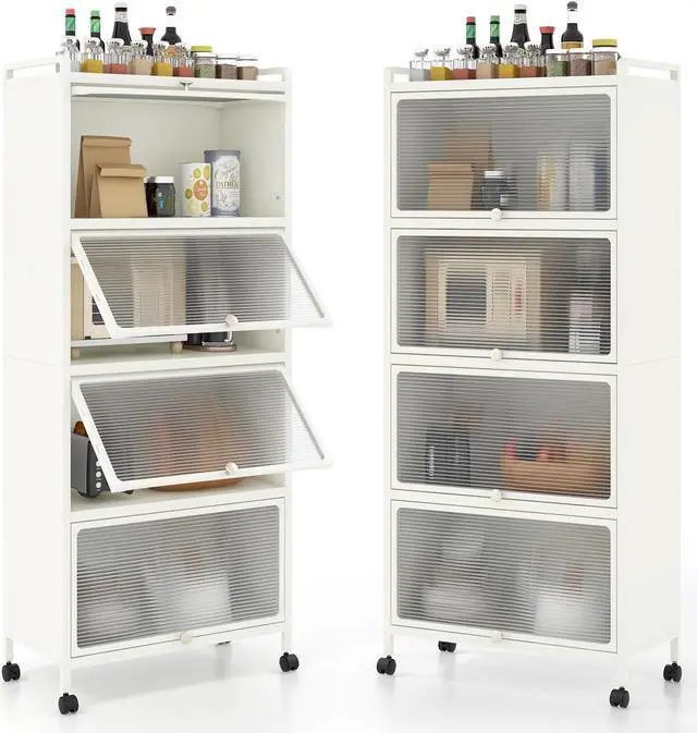Main image of 5-Tier Kitchen Baker's Rack with Flip-up PC Doors