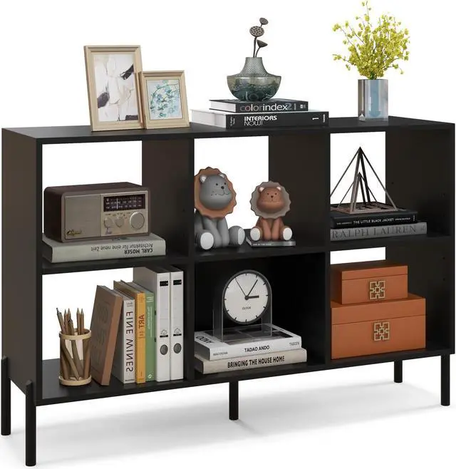 Alt view image 2 of 7 - Open-Back Bookshelf with Drawer for Study