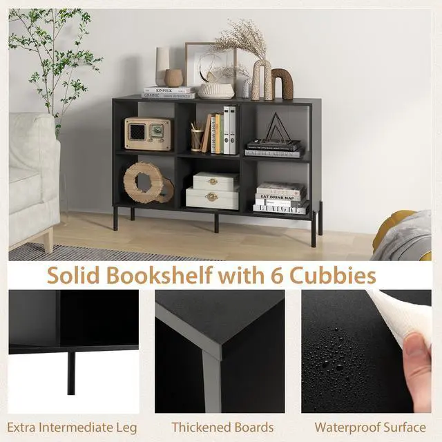 Alt view image 6 of 7 - Open-Back Bookshelf with Drawer for Study
