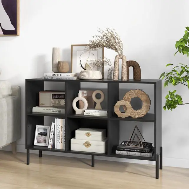 Alt view image 4 of 7 - Open-Back Bookshelf with Drawer for Study