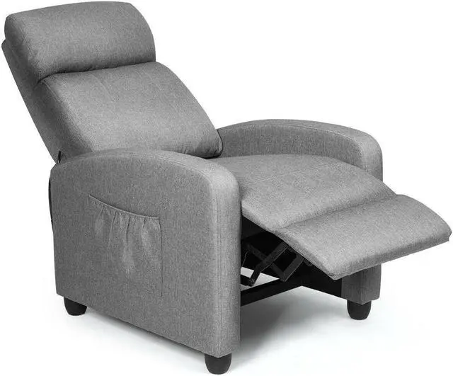 Alt view image 2 of 7 - Recliner Sofa Wingback Chair with Massage Function