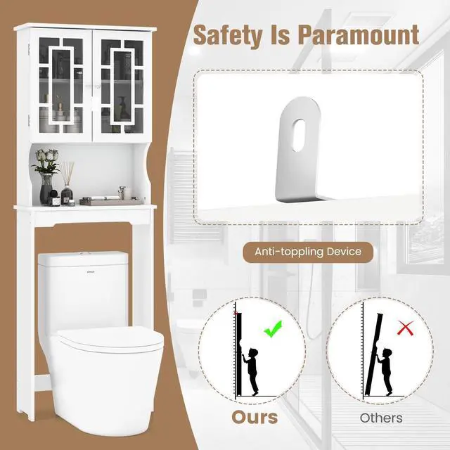 Alt view image 7 of 7 - Bathroom Spacesaver Organizer with Adjustable Shelf