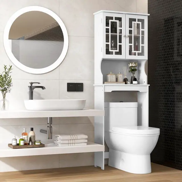 Alt view image 4 of 7 - Bathroom Spacesaver Organizer with Adjustable Shelf