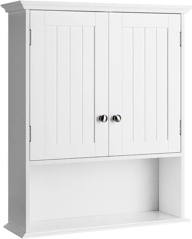 Main image of Wall Mount Bathroom Cabinet Storage Organizer with Doors and Shelves