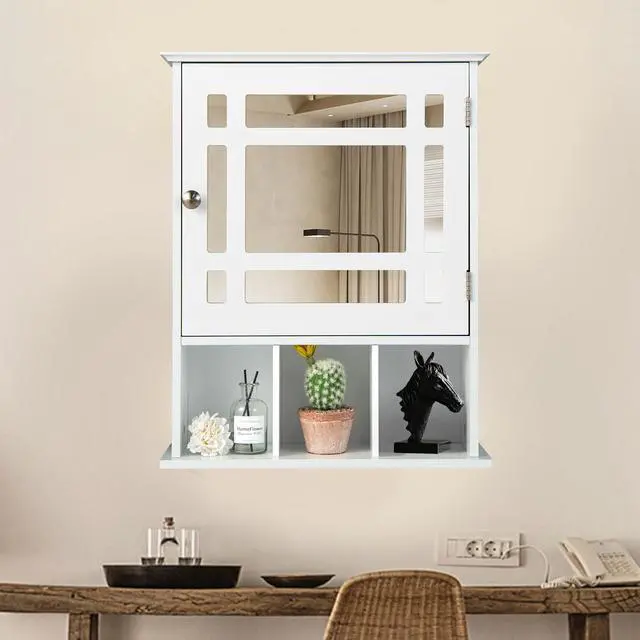 Alt view image 4 of 7 - Wall Mounted and Mirrored Bathroom Cabinet