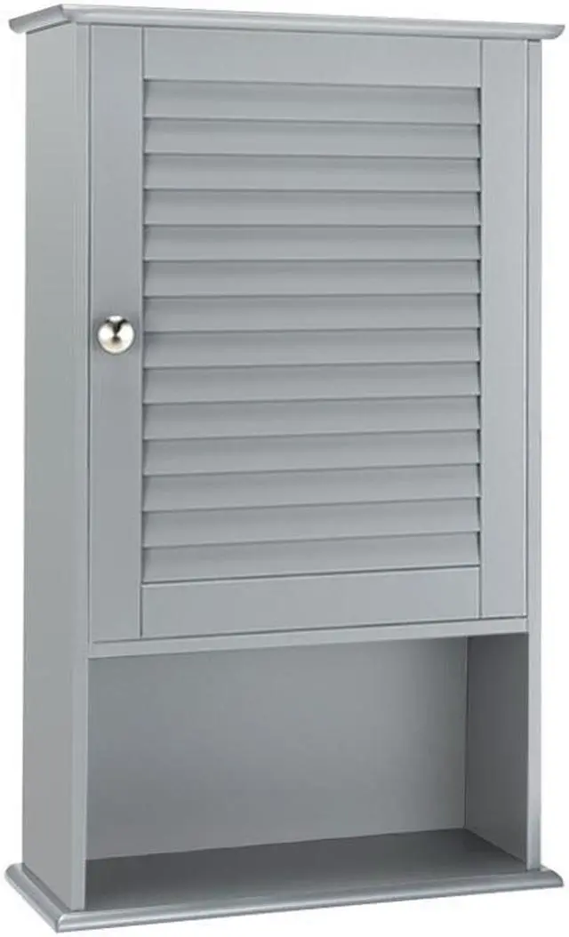 Main image of SlickBlue Bathroom Wall Mount Storage Cabinet Single Door with Height Adjustable Shelf