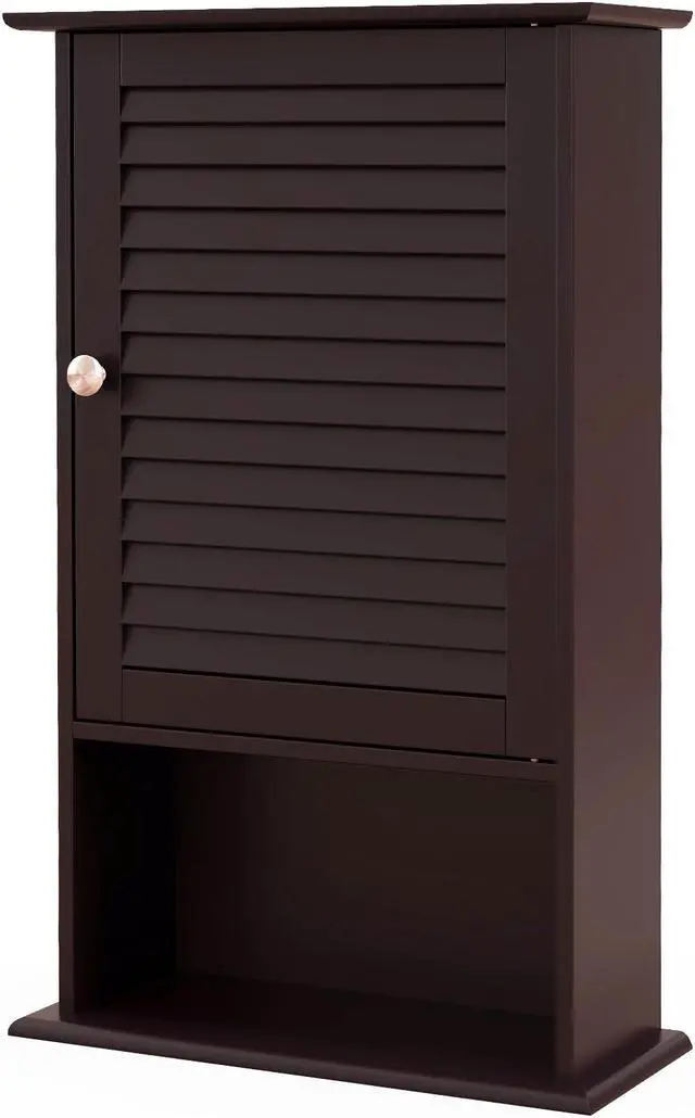 Main image of Bathroom Wall Mount Storage Cabinet Single Door with Height Adjustable Shelf