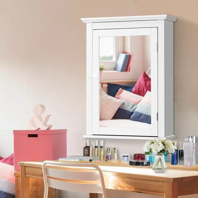 Alt view image 7 of 7 - Bathroom Wall Mounted Storage Mirror Medicine Cabinet