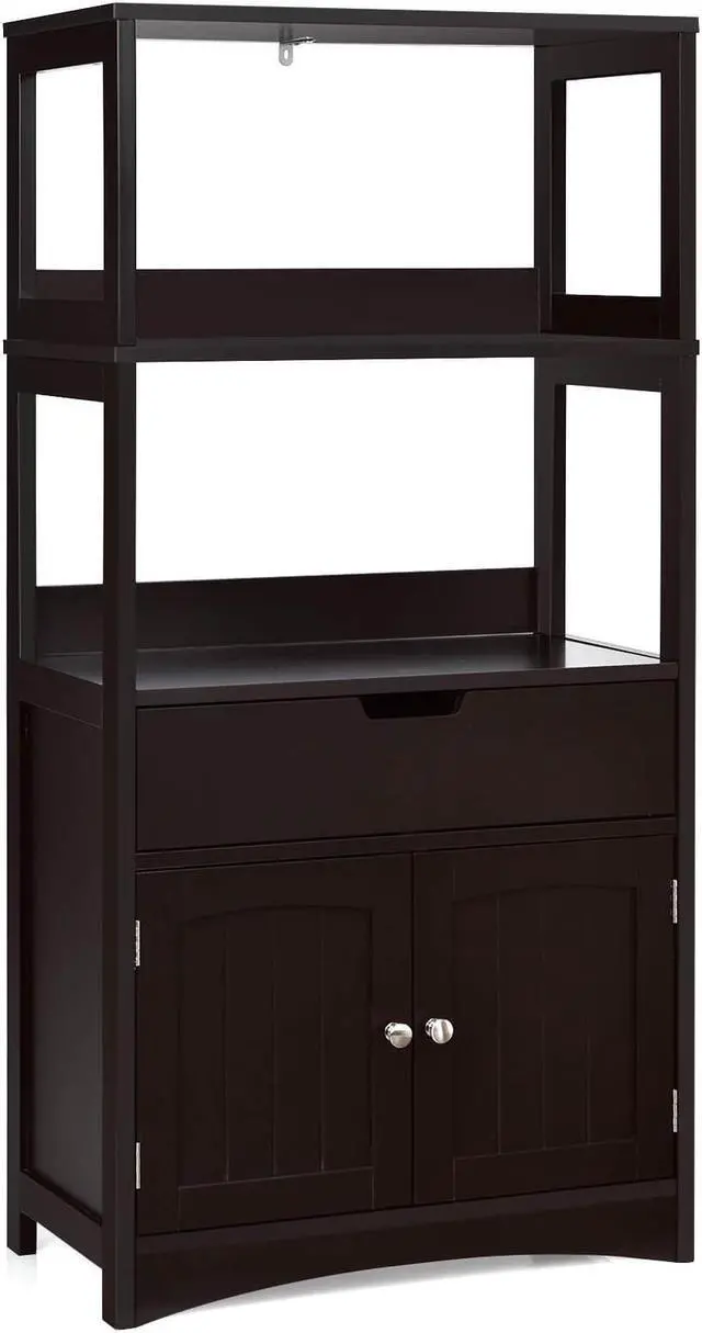 Main image of Bathroom Storage Cabinet with Drawer and Shelf Floor Cabinet