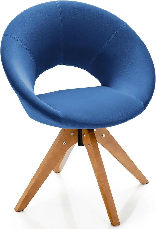 Alt view image 4 of 7 - Swivel Accent Chair with Oversized Upholstered Seat for Home Office