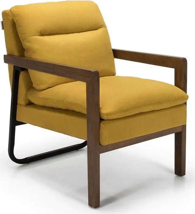 Main image of Single Sofa Chair with Extra-Thick Padded Backrest and Seat Cushion