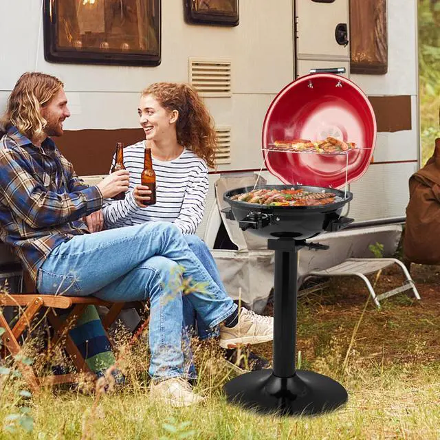 Alt view image 4 of 7 - 1600W Electric BBQ Grill with Removable Non-Stick Warming Rack