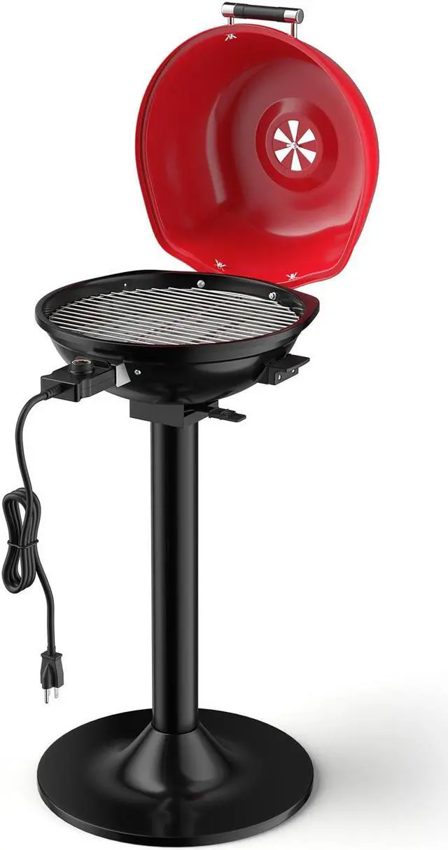 Alt view image 2 of 7 - 1600W Portable Electric BBQ Grill with Removable Non-Stick Rack
