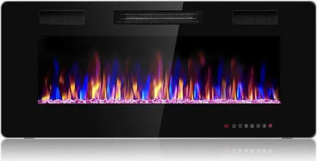 Main image of SlickBlue 42 Inch Recessed Ultra Thin Electric Fireplace with Timer