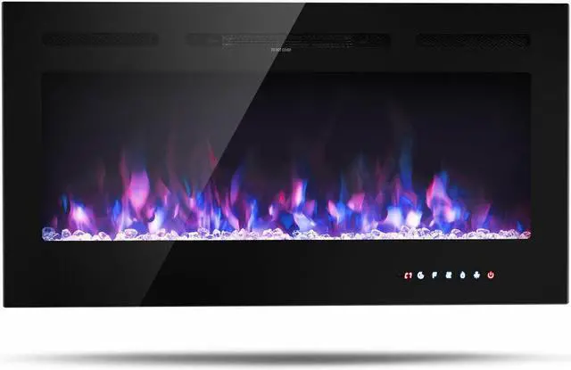 Main image of SlickBlue 40-Inch Electric Fireplace Recessed with Thermostat