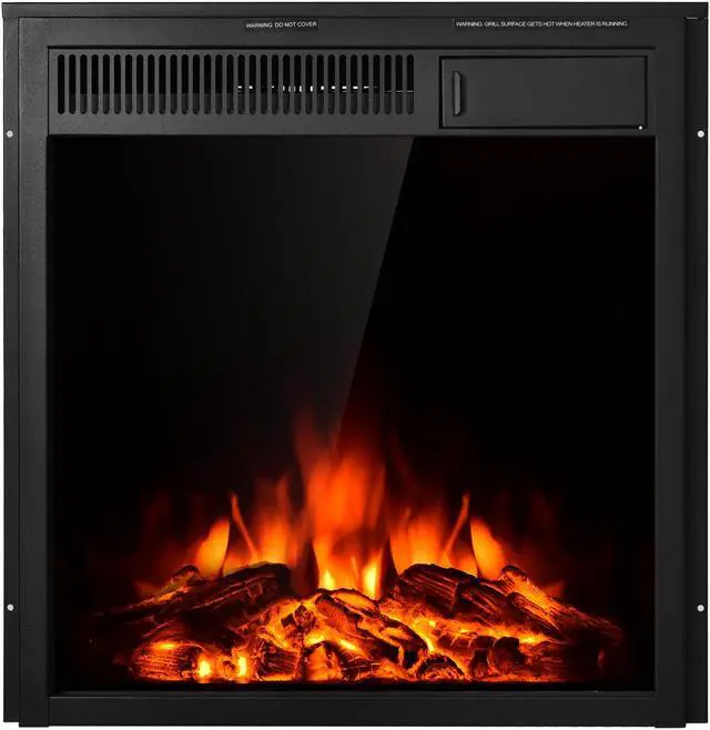 Alt view image 2 of 7 - SlickBlue 22.5 Inch Electric Fireplace Insert Freestanding and Recessed Heater