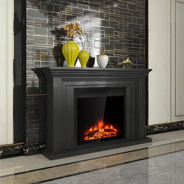 Alt view image 3 of 7 - SlickBlue 22.5 Inch Electric Fireplace Insert Freestanding and Recessed Heater